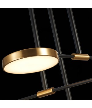 SL1605.403.06 Светильник подвесной ST-Luce Черный/Латунь, Белый LED 6*7,5W 3000K FARONE-foto6