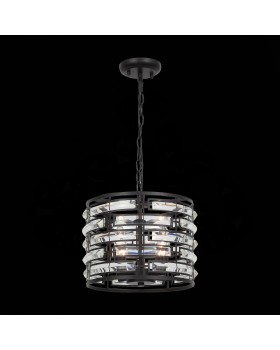 SL665.403.04 Люстра подвесная ST-Luce Черный/Черный, Прозрачный E14 4*40W CHIAREZZA-foto4