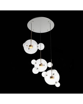 SL1133.203.03 Светильник подвесной ST-Luce Белый,Латунь/Прозрачный LED 3*14W 3000K (из 4-х коробок) BOPONE-foto9
