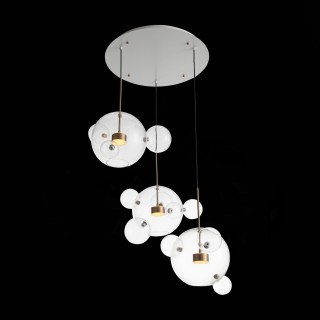 SL1133.203.03 Светильник подвесной ST-Luce Белый,Латунь/Прозрачный LED 3*14W 3000K  (из 4-х коробок) BOPONE-foto9