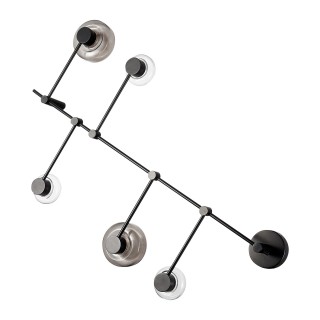 SL6005.401.05 Светильник настенно-потолочный ST-Luce Черный/Дымчатый, Прозрачный LED 5*3W 3000K Vallo-foto2