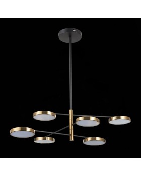 SL1605.413.06 Светильник подвесной ST-Luce Черный/Латунь, Белый LED 6*7,5W 3000K FARONE-foto5