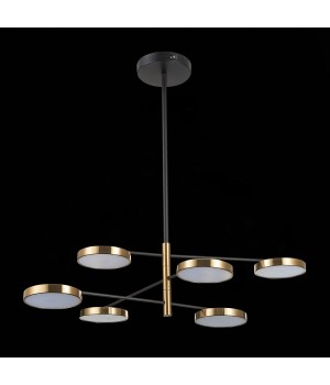 SL1605.413.06 Светильник подвесной ST-Luce Черный/Латунь, Белый LED 6*7,5W 3000K FARONE-foto5