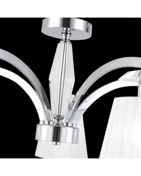 SL1756.102.05 Светильник потолочный ST-Luce Хром/Светло-серый E14 5*40W BELLO-foto7