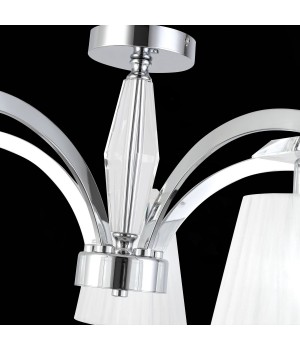 SL1756.102.05 Светильник потолочный ST-Luce Хром/Светло-серый E14 5*40W BELLO-foto7