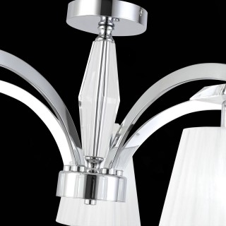 SL1756.102.05 Светильник потолочный ST-Luce Хром/Светло-серый E14 5*40W BELLO-foto7