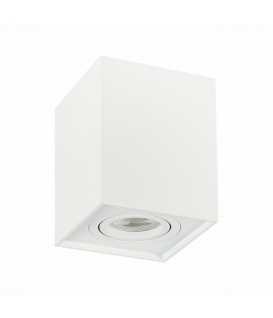 ST109.507.01 Светильник потолочный Мат. белый GU10 1*50W L100xW100xH123 220V Без ламп QUADRUS-foto2