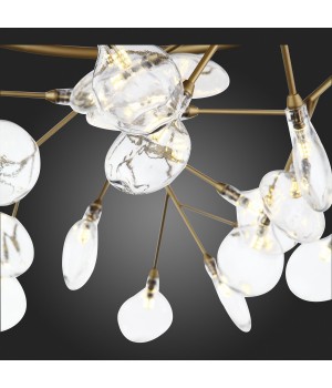 SL411.233.45 Люстра подвесная ST-Luce Золотистый/Прозрачный G4 45*1,5W RICCARDO-foto3