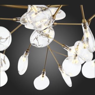 SL411.233.45 Люстра подвесная ST-Luce Золотистый/Прозрачный G4 45*1,5W RICCARDO-foto3