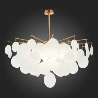 SL1231.302.08 Люстра потолочная ST-Luce Латунь/Белый E14 8*60W Vittoria-foto5