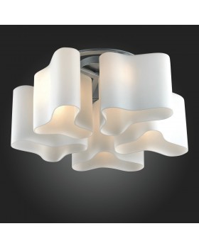 SL118.502.05 Люстра потолочная ST-Luce Серебристый/Белый E27 5*60W ONDE 2-foto3