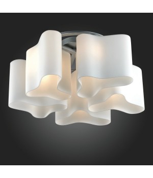 SL118.502.05 Люстра потолочная ST-Luce Серебристый/Белый E27 5*60W ONDE 2-foto3