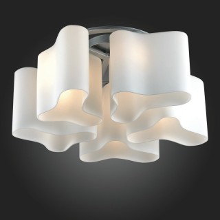 SL118.502.05 Люстра потолочная ST-Luce Серебристый/Белый E27 5*60W ONDE 2-foto3