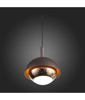 SL1602.323.01 Светильник подвесной ST-Luce Кофейный, Золото/Кофейный, Золото LED 1*8W 4000K ENTOLLA-foto8