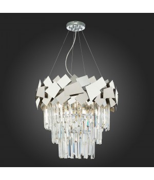 SL1232.103.06 Светильник подвесной ST-Luce Хром/Прозрачный, Хром E14 6*60W CASERTA-foto6