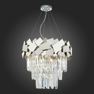 SL1232.103.06 Светильник подвесной ST-Luce Хром/Прозрачный, Хром E14 6*60W CASERTA-foto6