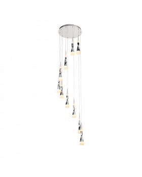 SL405.103.10 Светильник подвесной ST-Luce Хром/Белый, Хром LED 10*7W 3000K BOCHIE