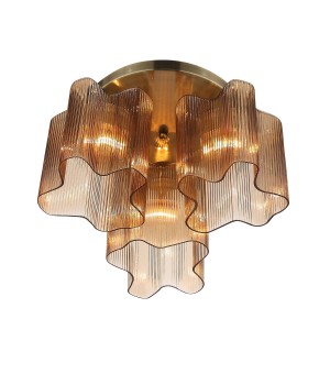 SL117.302.03 Люстра потолочная ST-Luce Бронзовый/Янтарный E27 3*60W ONDE-foto11