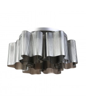 SL117.702.06 Люстра потолочная ST-Luce Серебристый/Дымчатый E27 6*60W ONDE-foto2