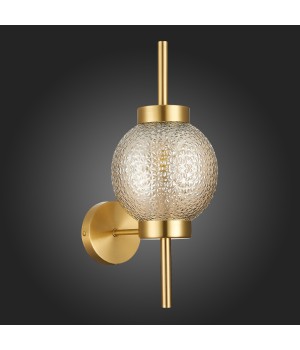 SL1155.301.01 Светильник настенный ST-Luce Латунь/Коньячный E14 1*40W MARENA-foto6