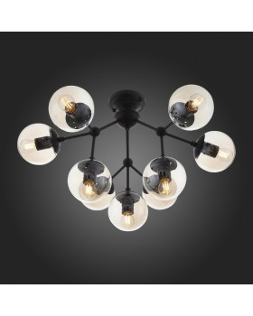 SL549.402.09 Люстра потолочная ST-Luce Черный/Янтарный E27 9*40W STAMPO-foto8