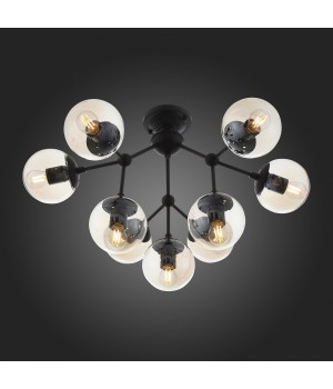 SL549.402.09 Люстра потолочная ST-Luce Черный/Янтарный E27 9*40W STAMPO-foto8