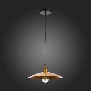 SL1017.203.01 Светильник подвесной ST-Luce Черный/Золотистый E27 1*60W ROMO-foto4