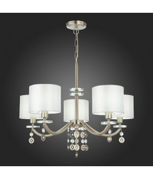 SL1757.103.05 Люстра подвесная ST-Luce Никель/Белый E14 5*40W KATENA-foto6