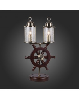 SL150.304.02 Прикроватная лампа ST-Luce Бронза, коричневый/Прозрачный с эфектом трещин E27 2*40W VOLANTINO-foto3