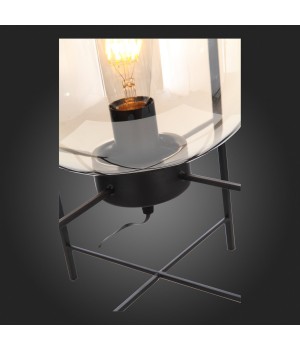 SL1050.505.01 Прикроватная лампа ST-Luce Черный/Коньячный E27 1*40W (из 2-х коробок) BURASCA-foto9