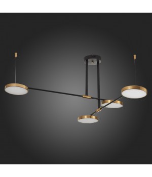 SL1605.403.04 Светильник подвесной ST-Luce Черный/Латунь, Белый LED 4*8,5W 3000K FARONE-foto6