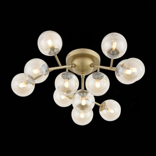 SL438.202.12 Люстра потолочная ST-Luce Золотистый/Коньячный G9 12*5W PALLЕRE-foto5