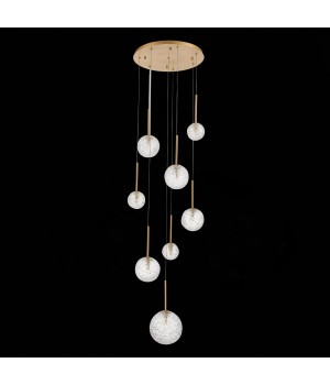 SL1152.203.08 Светильник подвесной ST-Luce Золотистый/Прозрачный G9 8*5W ARCOBALINO-foto8