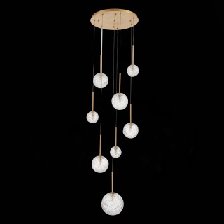 SL1152.203.08 Светильник подвесной ST-Luce Золотистый/Прозрачный G9 8*5W ARCOBALINO-foto8