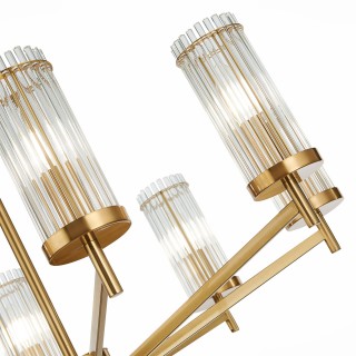 SL1233.302.08 Люстра потолочная ST-Luce Латунь/Прозрачный E14 8*60W BITONTO-foto4