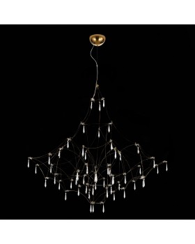 SL797.213.114 Люстра подвесная ST-Luce Золотистый, Прозрачный LED 114*0,45W 3000K GRAVETTA-foto4