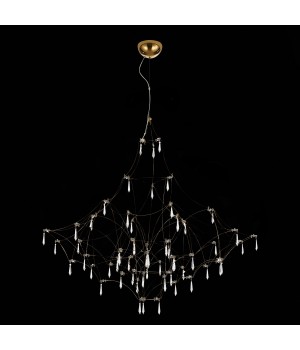 SL797.213.114 Люстра подвесная ST-Luce Золотистый, Прозрачный LED 114*0,45W 3000K GRAVETTA-foto4