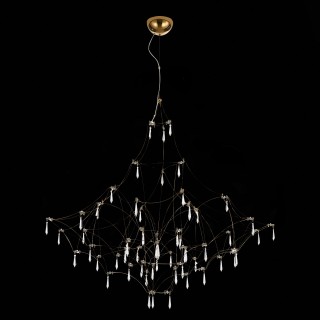 SL797.213.114 Люстра подвесная ST-Luce Золотистый, Прозрачный LED 114*0,45W 3000K GRAVETTA-foto4