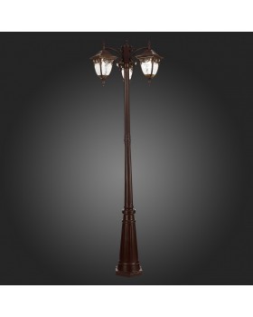 SL083.705.03 Светильник уличный наземный ST-Luce Кофейный/Кофейный, Прозрачный E27 3*60W CHIANI-foto5