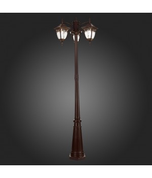 SL083.705.03 Светильник уличный наземный ST-Luce Кофейный/Кофейный, Прозрачный E27 3*60W CHIANI-foto5