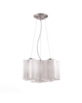 SL117.503.03 Люстра подвесная ST-Luce Серебристый/Белый с полосками E27 3*60W ONDE-foto2
