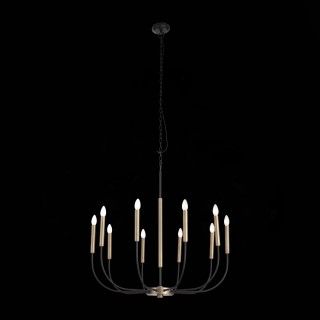 SLD008.423.10 Люстра подвесная ST-Luce Латунь, Черный E14 10*40W LAMDARIO-foto9