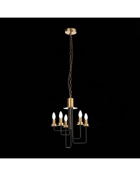 SL336.303.05 Люстра подвесная ST-Luce Коричневый, Бронза/Бежевый E14 5*60W DELAVERA-foto4