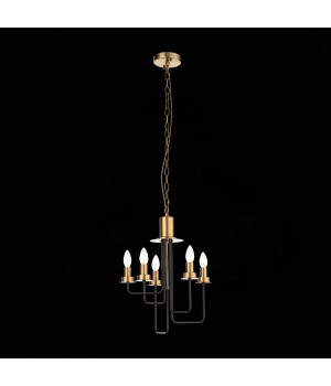 SL336.303.05 Люстра подвесная ST-Luce Коричневый, Бронза/Бежевый E14 5*60W DELAVERA-foto4