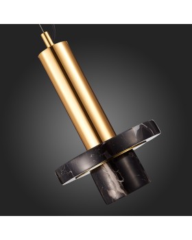 SL1210.403.01 Светильник подвесной ST-Luce Золотистый/Черный GU10 1*5W PIETRA-foto12