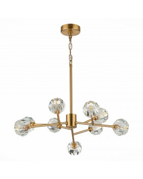 SL1166.303.09 Светильник подвесной ST-Luce Латунь/Прозрачный G9 LED 9*5W ROMANO-foto2