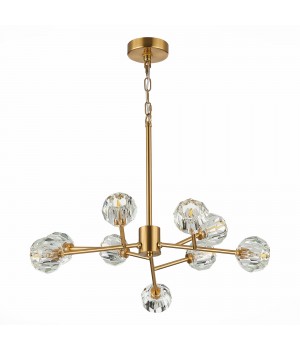 SL1166.303.09 Светильник подвесной ST-Luce Латунь/Прозрачный G9 LED 9*5W ROMANO-foto2