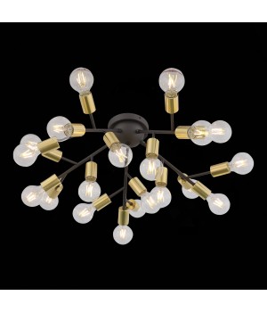 SL437.402.20 Люстра потолочная ST-Luce Золотистый,Черный E27 20*60W FOGLIONE-foto4