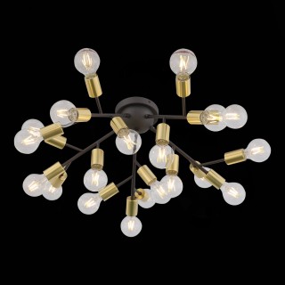 SL437.402.20 Люстра потолочная ST-Luce Золотистый,Черный E27 20*60W FOGLIONE-foto4