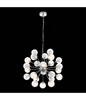 SL431.103.24 Люстра подвесная ST-Luce Хром/Прозрачный, Белый G9 24*28W DUALITA-foto6